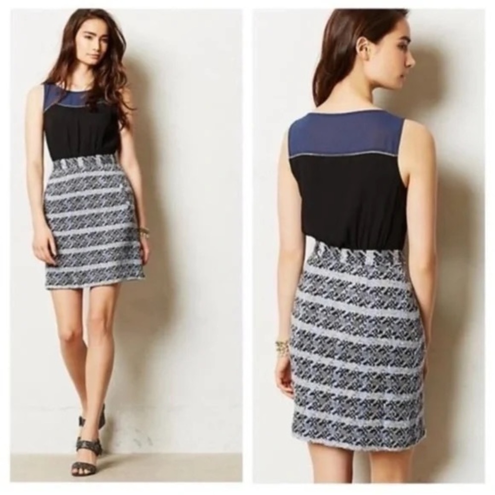 Moulinette Soeurs Anthropologie Dress Size 4 – Black Blue